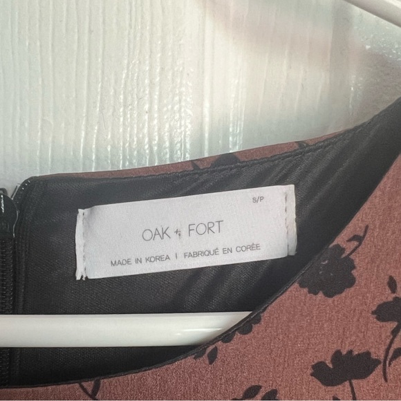 OAK + FORT | Brown & Black Floral Dress - Picture 10 of 11